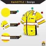 High Visibility Executive Safety Vest with 10 Pockets