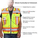 High Visibility Heavy Duty Reflective Safety Vest