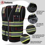 High Visibility Reflective Safety Vest with Pockets