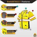 High Visibility Executive Safety Vest with 10 Pockets