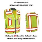High Visibility Heavy Duty Reflective Safety Vest