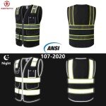 High Visibility Reflective Safety Vest with Pockets