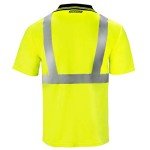 High Visibility Reflective Safety Polo Shirt - Yellow
