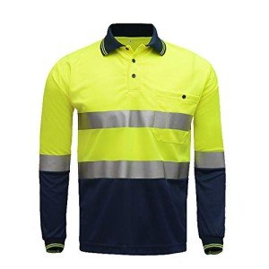 High Visibility Two-Tone Long Sleeve Safety Shirt