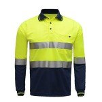 High Visibility Two-Tone Long Sleeve Safety Shirt