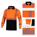 Men's Hi-Vis Reflective Polo Shirt - Class 3