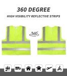 10-Pack Reflective Safety Vests – ANSI Class 2
