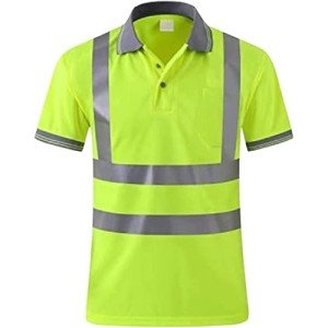 Lime Green High Visibility Safety Polo Shirt