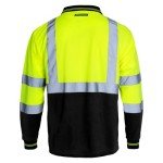 Reflective Safety Polo Shirt, Long Sleeve, Yellow