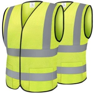 High Visibility Reflective Safety Vest 2-Pack