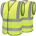 High Visibility Reflective Safety Vest 2-Pack
