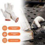6-Pair Cotton Polyester Safety Work Gloves