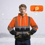 Hi-Vis Reflective Hoodie for Men & Women