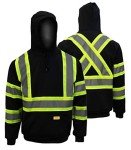 Hi-Viz Men's Hooded Sweatshirt - ANSI Class 1