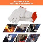 6-Pair Cotton Polyester Safety Work Gloves