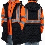 Hi Vis Women's Winter Safety Vest with Pockets