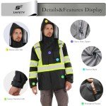 Men’s Hi-Vis Waterproof Rain Jacket - Class 3