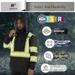 Men’s Hi-Vis Waterproof Rain Jacket - Class 3