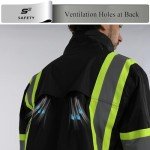Men’s Hi-Vis Waterproof Rain Jacket - Class 3