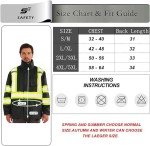 Men’s Hi-Vis Waterproof Rain Jacket - Class 3