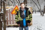 Men’s Hi-Vis Waterproof Rain Jacket - Class 3
