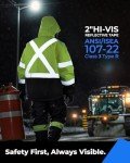 High-Visibility Waterproof Safety Jacket for Men