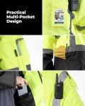High-Visibility Waterproof Safety Jacket for Men