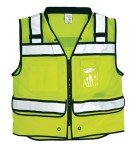 High Visibility Reflective Surveyors Vest - Lime XL