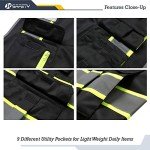 High Visibility Safety Vest with 9 Pockets