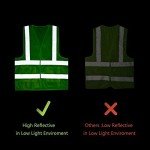High Visibility Safety Vest 10 Pack - Yellow Reflective