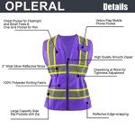 Women's High Visibility Safety Vest with Pockets
