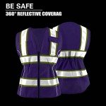 Women's High Visibility Safety Vest with Pockets
