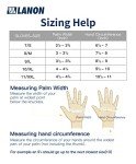 LANON Heavy-Duty Black Nitrile Disposable Gloves