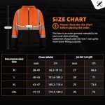 Hi-Vis Safety Hoodie Jacket for Men - Orange