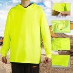 HYCOPROT High Visibility Long Sleeve Safety Hoodie