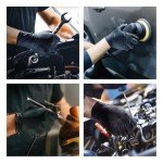 ANBOSON 10 Mil Black Nitrile Safety Gloves