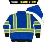 Hi Vis Reflective Safety Fleece Hoodie for Men