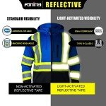 Hi Vis Reflective Safety Fleece Hoodie for Men