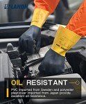 LANON Reusable PVC Chemical-Resistant Safety Gloves