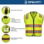 Hi-Vis Class 2 Safety Vest with 9 Pockets