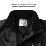 Men's Reflective Safety Jacket with Hood and Pockets