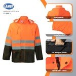 High Visibility Waterproof Rain Gear for Men