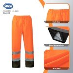 High Visibility Waterproof Rain Gear for Men