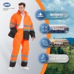 High Visibility Waterproof Rain Gear for Men
