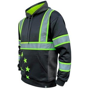 High Visibility Cold Weather Safety Hoodie - Black