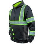 High Visibility Cold Weather Safety Hoodie - Black