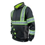 High Visibility Cold Weather Safety Hoodie - Black