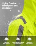 Oumurs Hi-Vis Waterproof Rain Gear for Men
