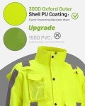 Oumurs Hi-Vis Waterproof Rain Gear for Men