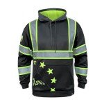 High Visibility Cold Weather Safety Hoodie - Black